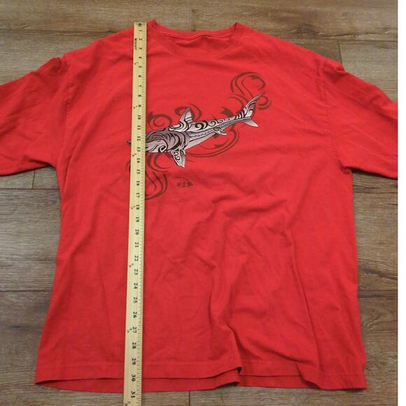 Tribal Shark Adult XXL Long Sleeve Shirt Hawaii Native Skater Snowboard Ski - Picture 3 of 5